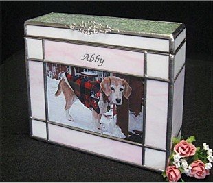 Stained Glass Picture Frame Urn